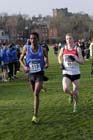 Weynay Ghebresilasie (Sunderland) and Calum Johnson (Gateshead) during the 2013 Durham Cathedral Relays senior mens race.